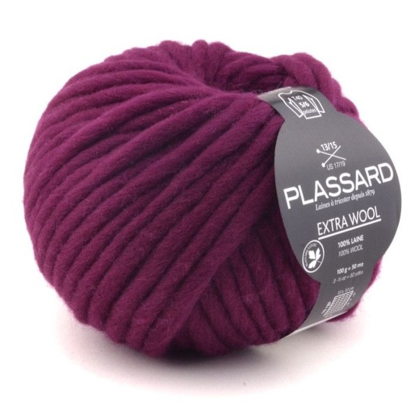 Grosse laine mèche Extra Wool 103 Purpur 100% Ull Lila