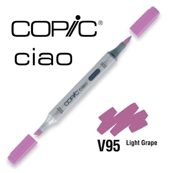 Copic Ciao alkoholmarkör (Violet V) - Copic:V95 Light Grape färgkarta Lila