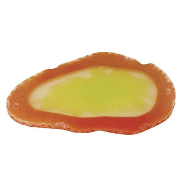 Amethyst platt Peach 34 x 63 mm Immitation i resin
