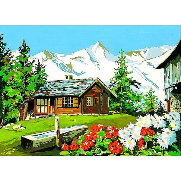 Antik canvas Till berget 45x60cm