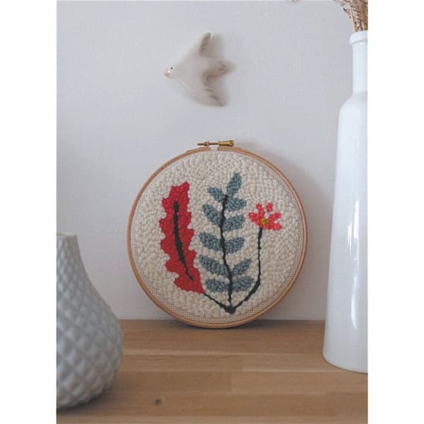 Kit Punch Needle Vegetal Flerfärgad