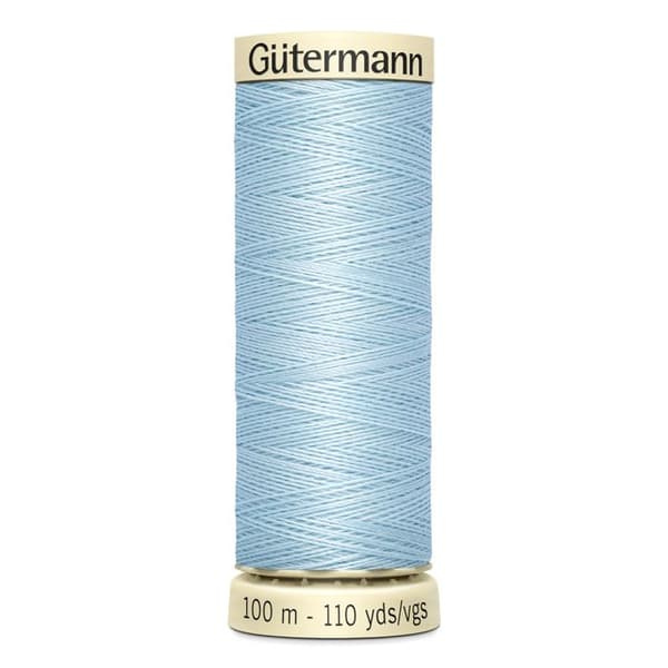 5-pack 100m Spolar 100% polyester Gutermann Ref 788988 - Att 276 - puderblå pudrig blå
