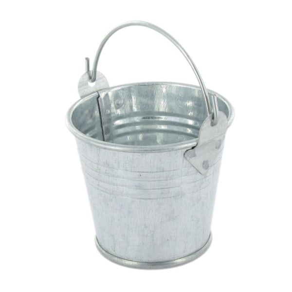 Zinkfärgad metallsektor Ø 6,5 cm x H 6,2 cm Zink metall