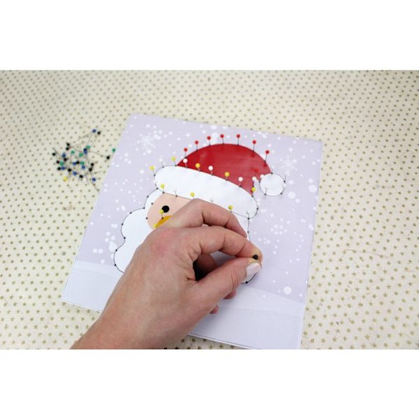Kit Barn String Art Tavel med Spänd Tråd Jultomte