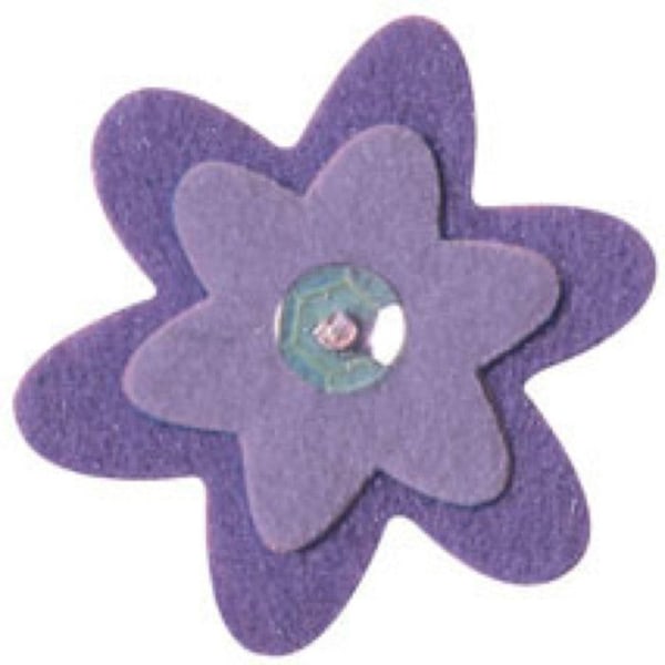 Filt blommor Assortiment 4 stycken
