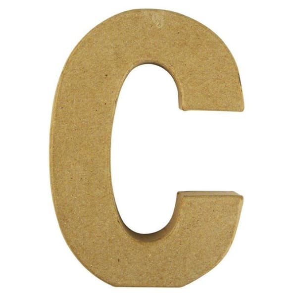 Pappersmaché-alphabet 15 cm Bokstav C