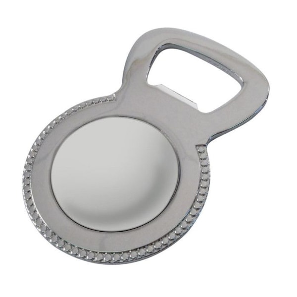 DTM magnetisk metallflasköppnare - Stål - 6,5 x 4,2 cm Metallflasköppnare: Material: Stål Form: Rund Mått: 6,5 x