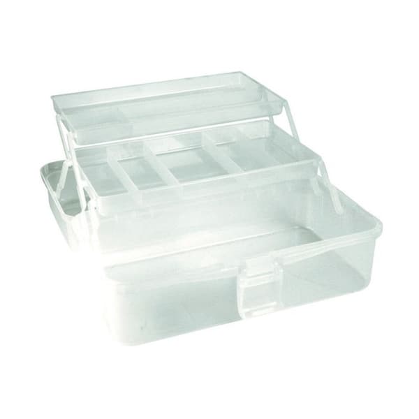 MégaCréa DIY - Fällbar förvaringslåda i plast 33 x 20 x 15 cm Vit