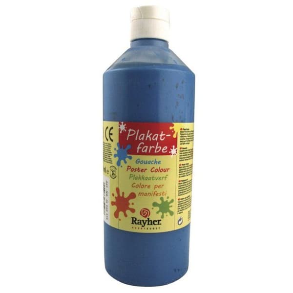 Affischbläck, Flaska 500 ml, kungblå kungsblå