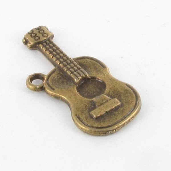 Metallberlock Gitarr nr 2 Brons (10 stycken) Brons