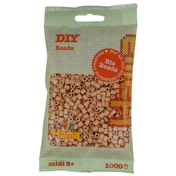 1 000 MIDI standardpärlor (Ø5 mm) BIO beige beige
