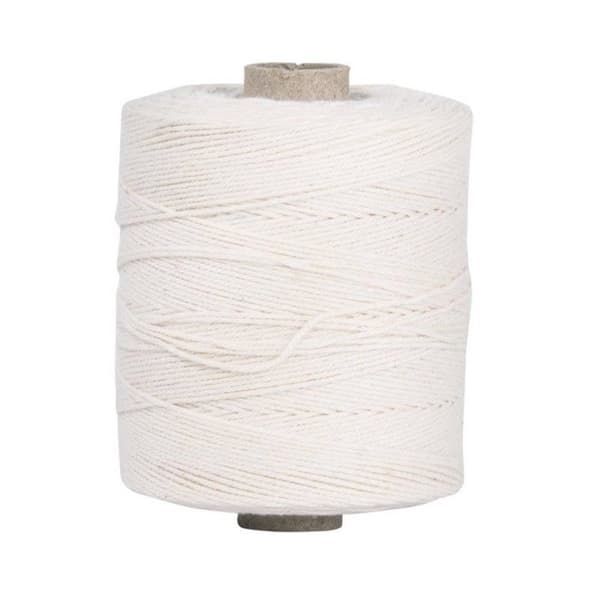 Virkgarn 1mm 220m, vit