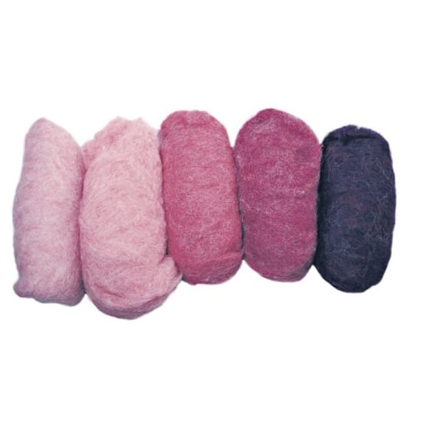 Laine - Toison - 5 färger - 20g - Nyans av rosa - Torrfilting Nyans av rosa
