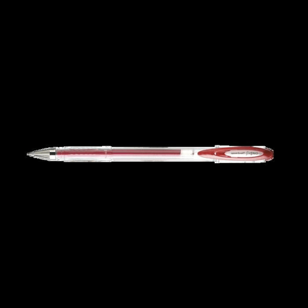 Gel ink rollerball - UNIBALL - Signo UM120NM - 0,7 mm - Metallic röd - Dubbelkulsystem Röd metallic
