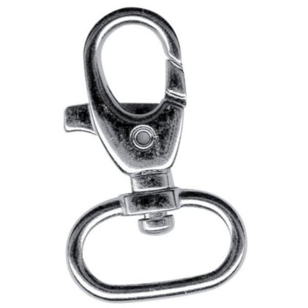 Graine Créative - Metallkarbinhakar 42x25 mm 2 stycken Krom