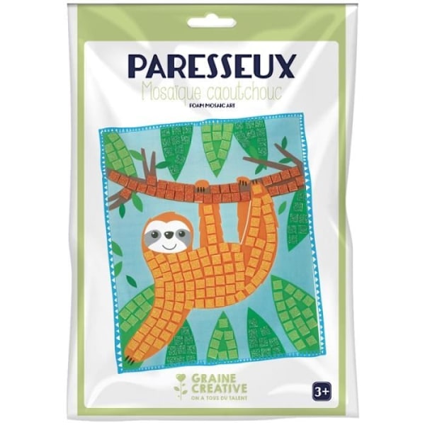Mosaic creative kit - Sloth - 17 x 20,5 cm