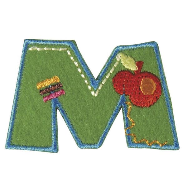 Rayher - Broderat strykmärke Bokstav M 3 cm