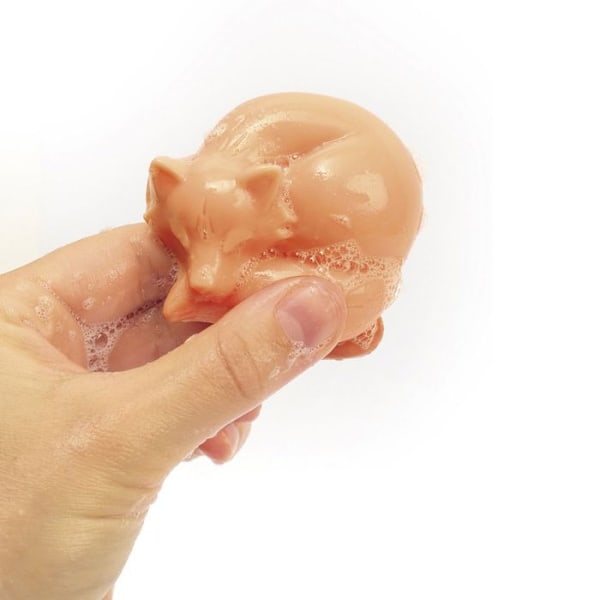Mini tvålform sovande räv Transparent