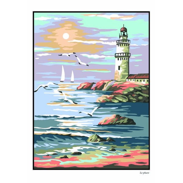 Canevas Pénélope Antique Le phare 30x40cm