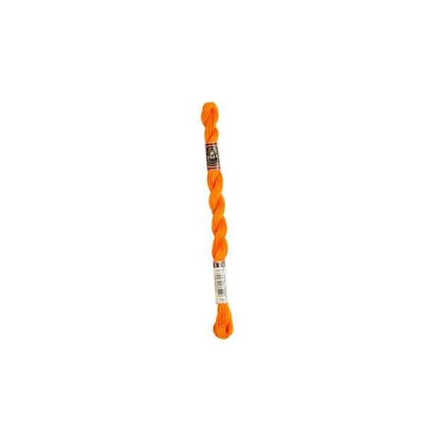 Fil DMC Coton Perlé Médium N5 Col. 740 Färg nummer 740