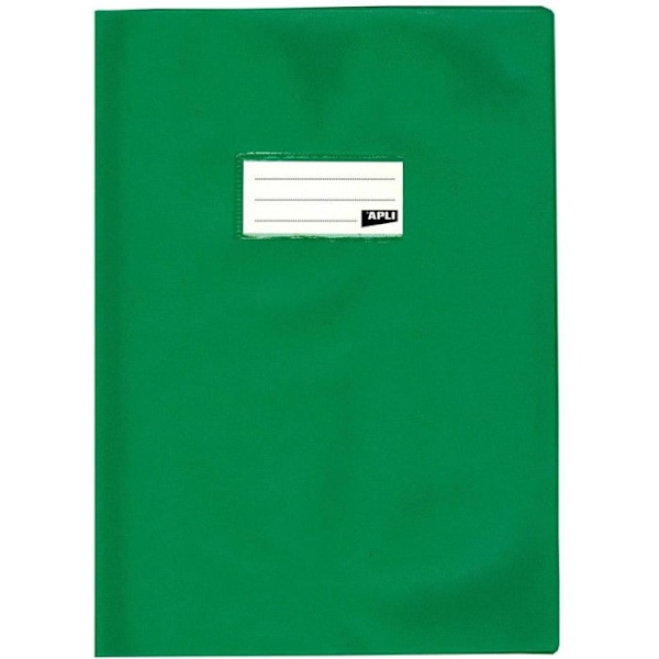 PVC-skyddsfodral - APLI - 21 x 29,7 cm - Grön - Läderstruktur - REACH-kompatibel