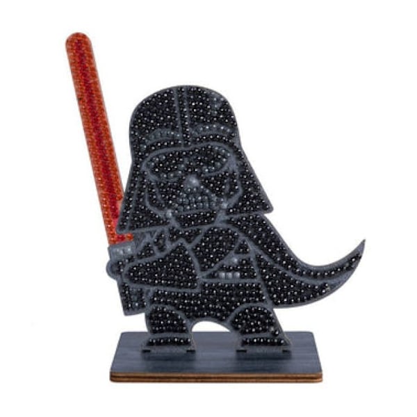 Kit för att dekorera med diamanter - CRYSTAL ART - Darth Vader - Färgglada strass - Kreativ aktivitet - 6 år+ mörk Vador