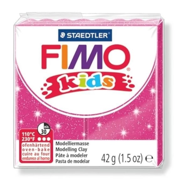 THE ANT Fimo kids polymer lera spel - gnistrande rosa modell - för barn Glittrande rosa