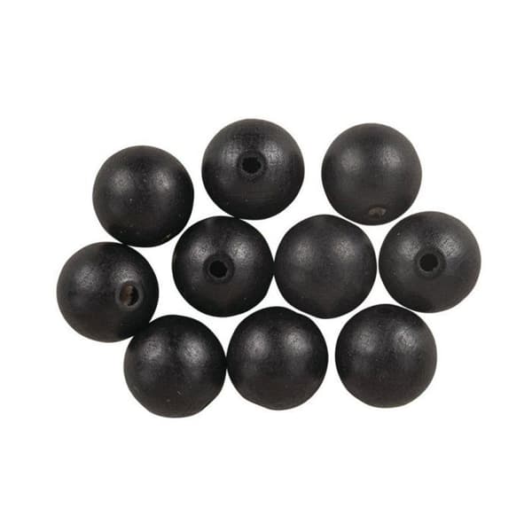 Svart matt trämurgröna 2 cm 8 stycken Matte svart