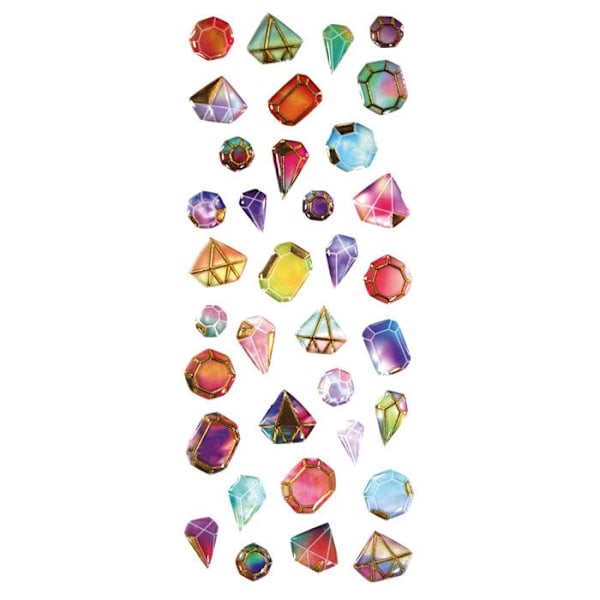 Epoxiklisticker diamantrosa 8 till 16 mm x 35 stycken