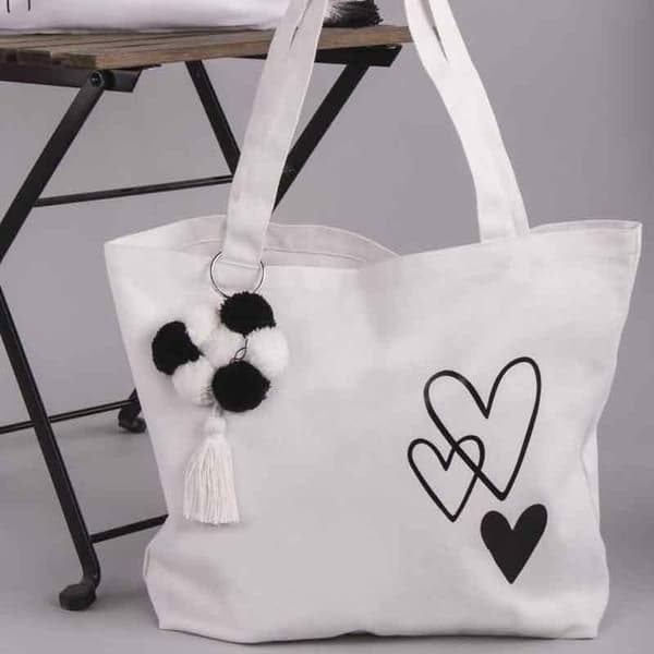 Shopperväska - Basic - Vit - 46x35cm - 330g/m² - Ekologisk Vit