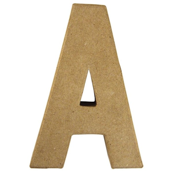 Pappersmaché-alphabet 15 cm Bokstav A