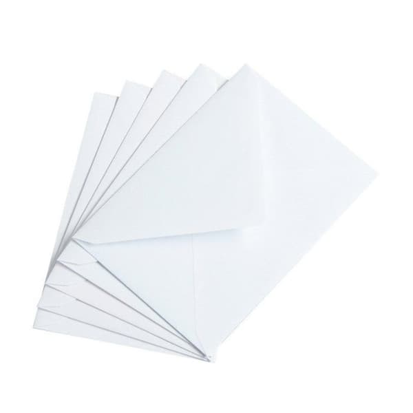 MégaCréa DIY - Kort och vit kuvert 10 stycken