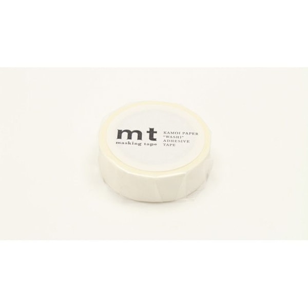 Randig maskeringstejp - Vit - 1,5 cm x 7 m Vit