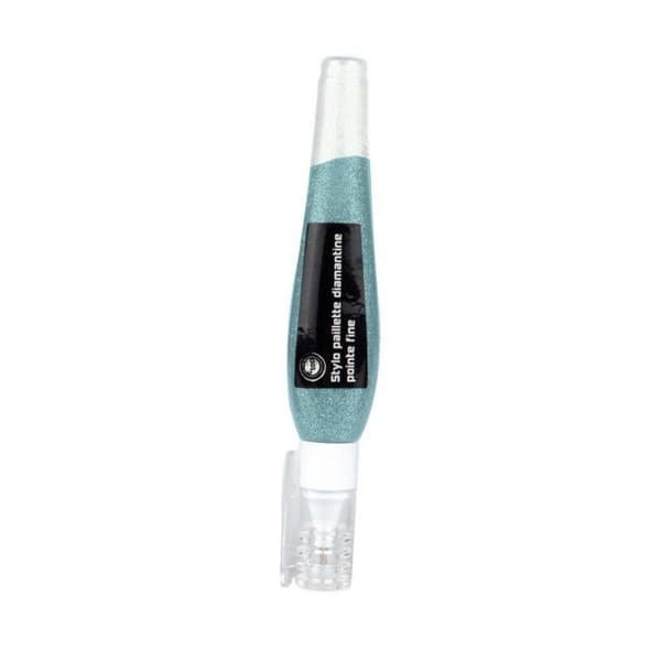 MégaCréa DIY - Precision pen glitter powder turquoise 10 g