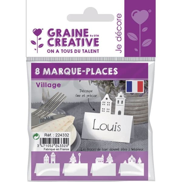 Graine Créative - Bordsnummer By 8 delar Vit