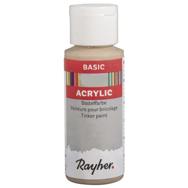Akrylfärg, flaska 59 ml, beige beige