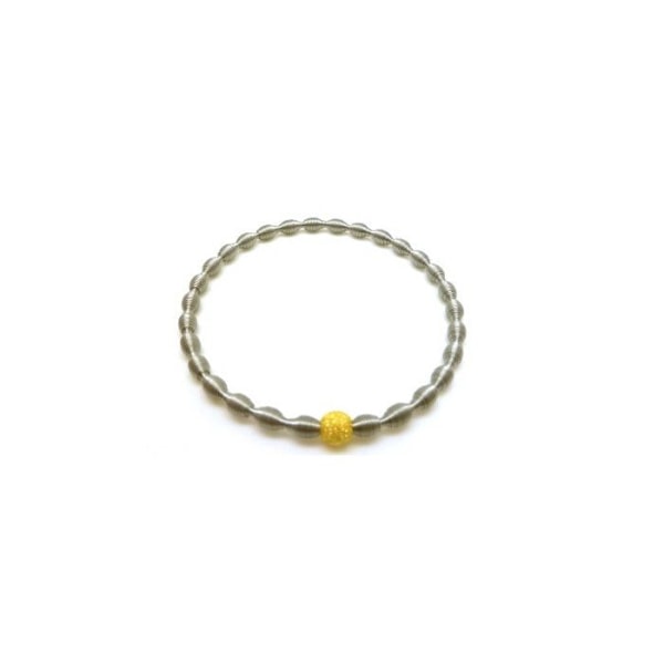 Armband fjädrar Stål Boll glitter guld gyllene