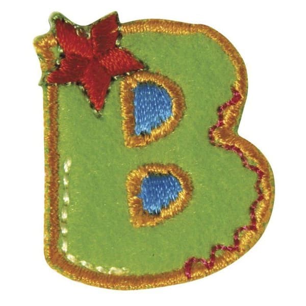 Rayher - Broderat strykmärke Bokstav B 3 cm