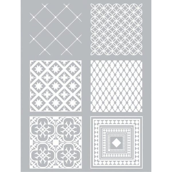 Graine Créative - Silkscreen schablon för polymerlera Cementplattor