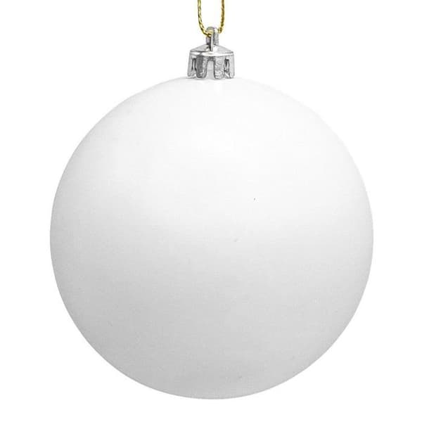 MégaCréa DIY - Vita plastbollar diameter 8 cm 3 stycken Vit