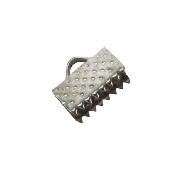 Fäste för band och miyuki 6x10mm Gammalt Silver x18 Antikt silver