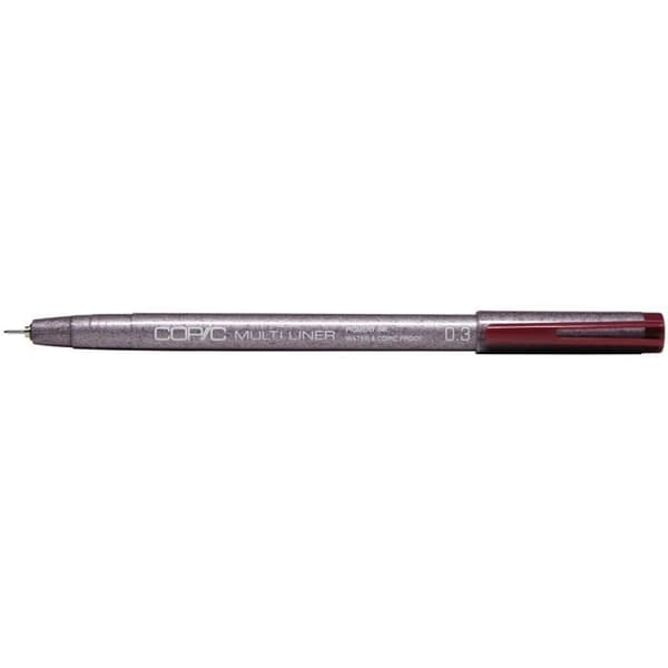 Bläckpenna - COPIC - Multiciner - 0,3 mm - Oföränderlig - Röd