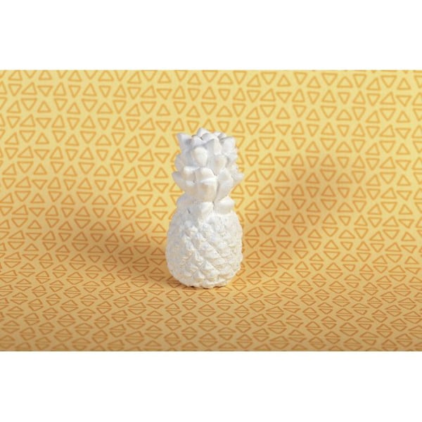 Objekt i gips Tropisk Ananas Vit