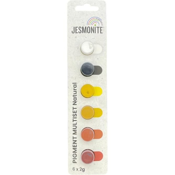 RESINE FÖR KREATIV HOBBY Färgning av pigmentkit 6x2g Naturlig 6 vattenbaserade pigment