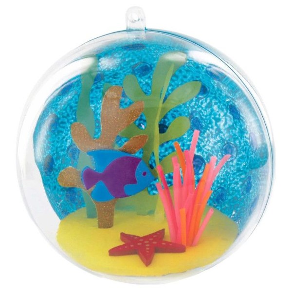 Kula i transparent plastkristall 12 cm Transparent