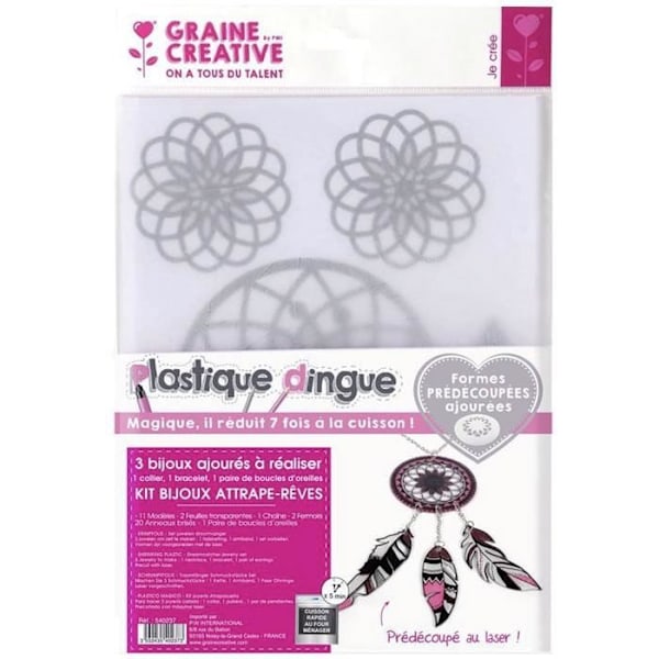 Creative Seed - Crazy Plastic Jewelry Kit - Dream Catcher