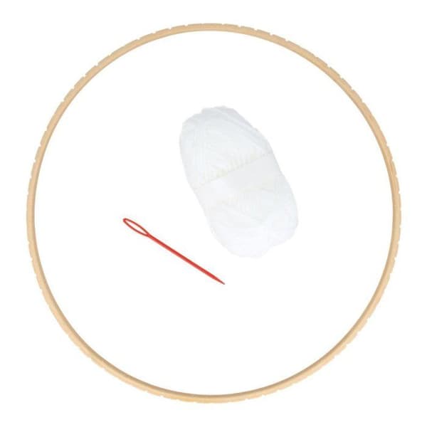 RUND VEV - 29 CM beige