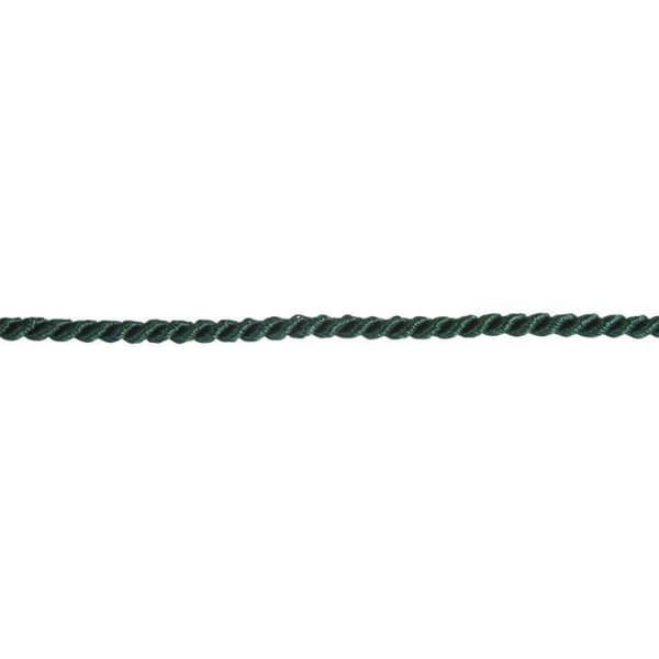 Rayher - Flätad snöre 4 mm per meter - Mörkgrön mörkgrön