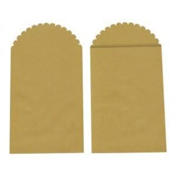 Kraftpåse - Ej specificerat - 13 x 7 cm - Brun - 6 stycken - Idealisk för skapande kraft