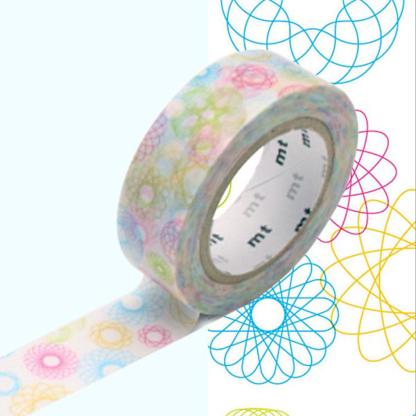 Maskeringstejp MT EX ellipser - spirograf Flerfärgad
